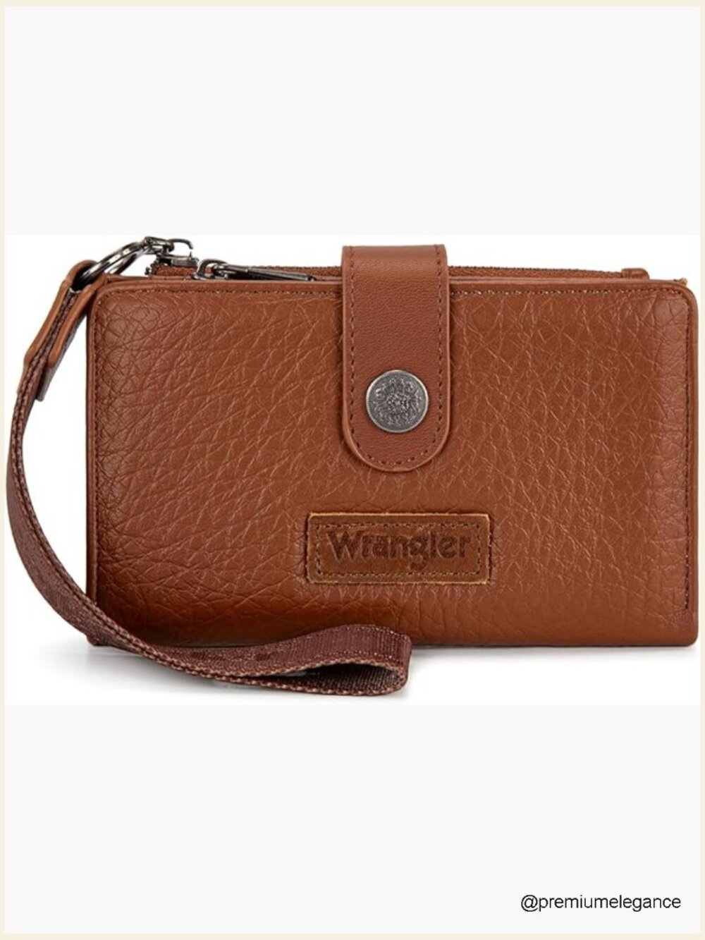 Wristlet Wallet Women RFID Blocking Large Capacity Double Zipper Pockets